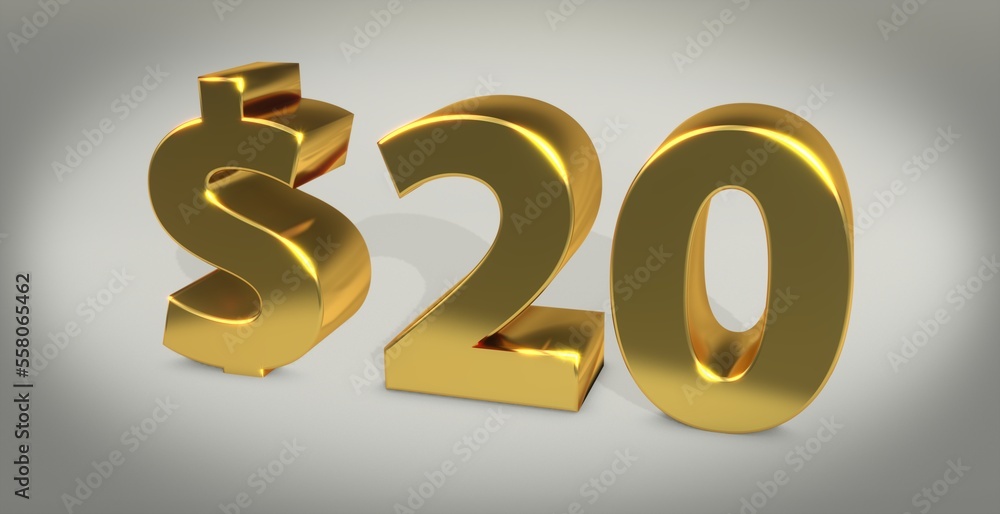20$, 20, zwanzig, Dollar, preis, kosten, prämie, zahl, betrag, Gutschrift, Gewinn, Kapital, Business, Schrift, 3d, gold, silber 20$, 20, zwanzig, Dollar, preis, kosten, prämie, zahl, betrag, Gutschrift, Gewinn, Kapital, Business, Schrift, 3d, gold, silber