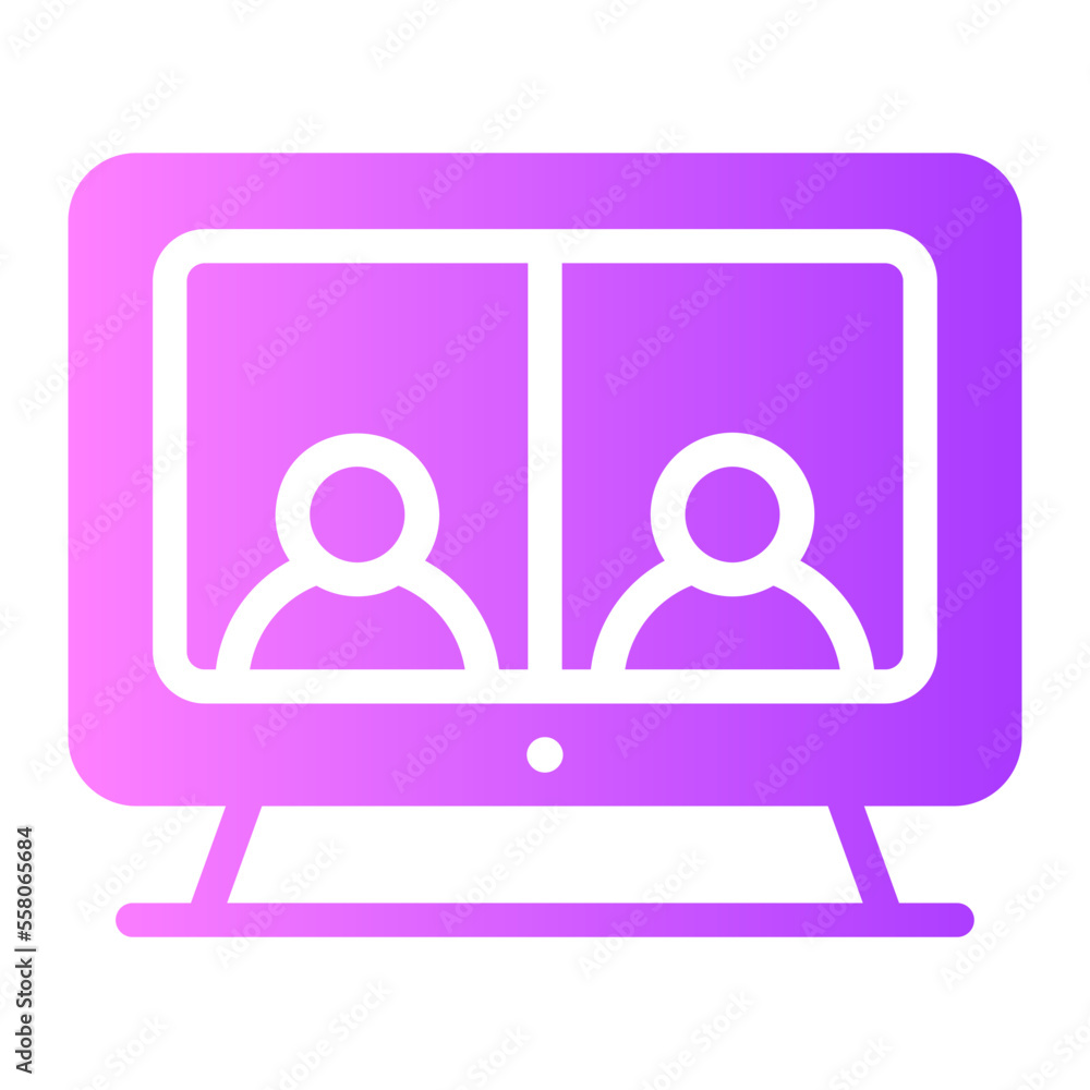 video conference gradient icon video conference gradient icon
