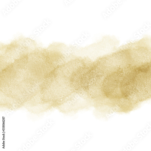 Golden Watercolor Smudge