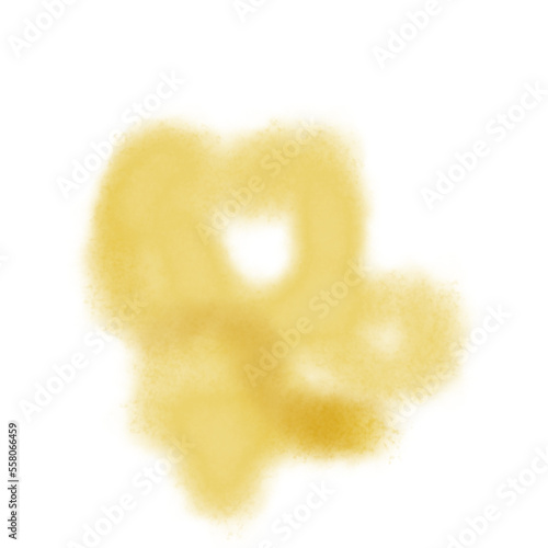 Golden Watercolor Smudge