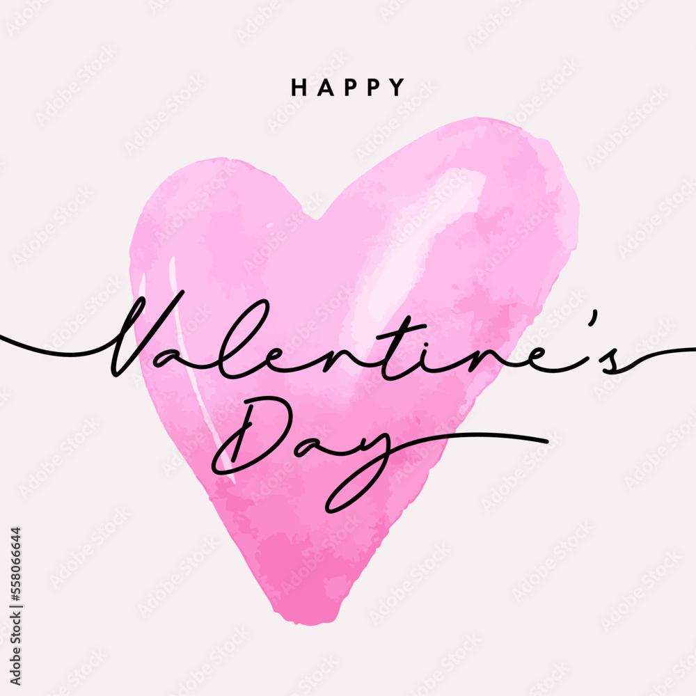 modern-minimalist-valentine-s-day-card-design-with-watercolor-heart-drawn-with-a-brush-hand-and