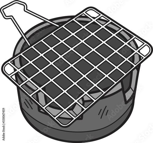 Hand Drawn Thai Brazier illustration
