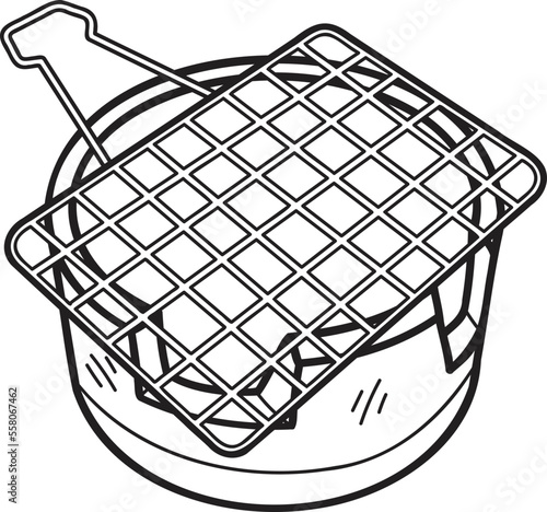 Hand Drawn Thai Brazier illustration