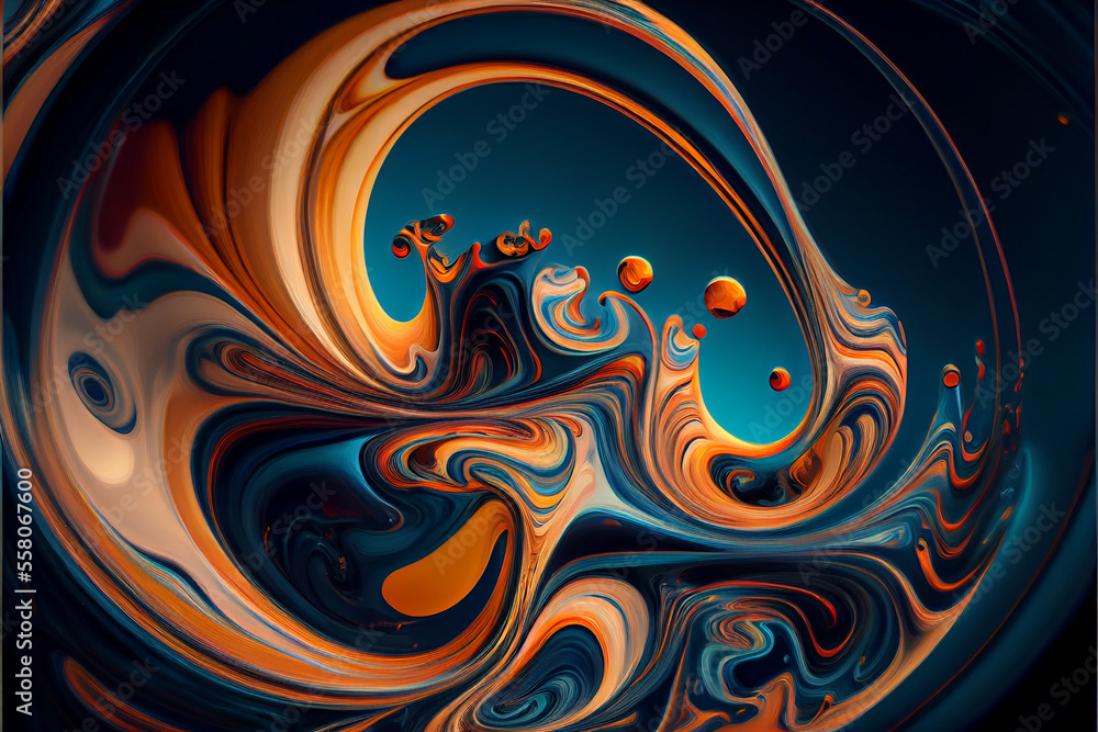abstract background with swirls. generative ai abstract background with swirls. generative ai
