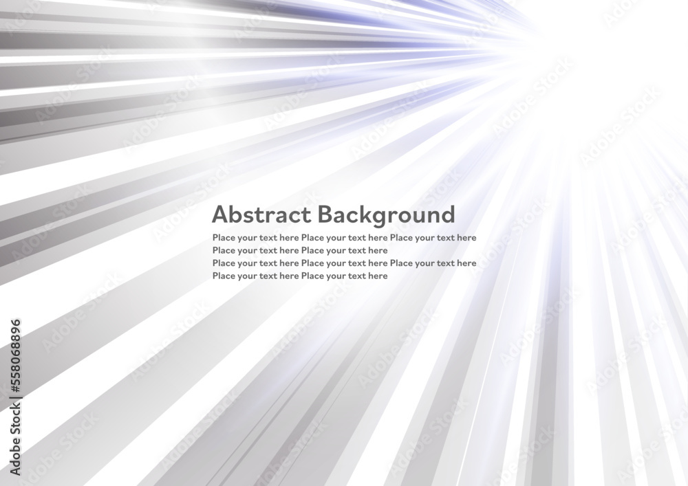 Obraz premium シルバーに輝くスピードライン背景