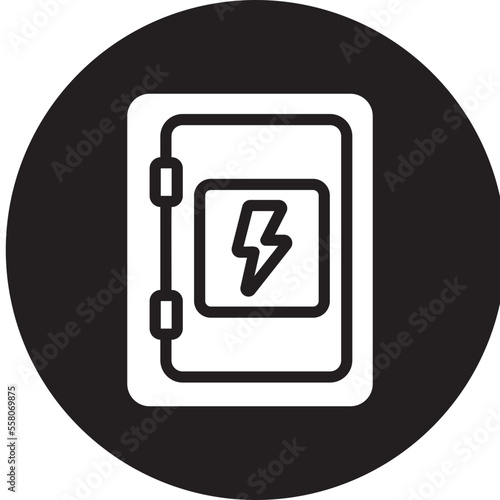 fuse box glyph icon