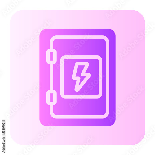 fuse box gradient icon