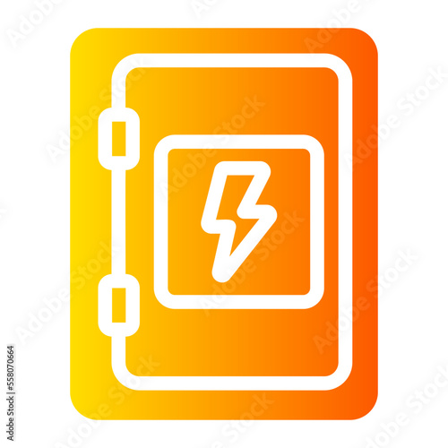 fuse box gradient icon