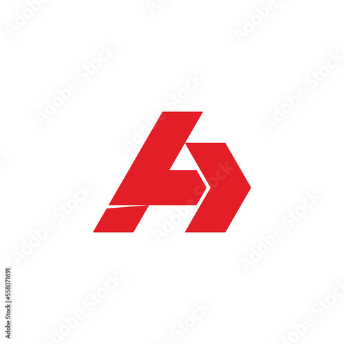 letter a fast motion logo vector