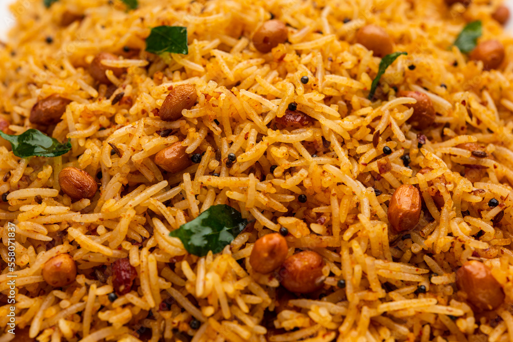 Peanut rice is one of the popular South Indian variety rice recipe