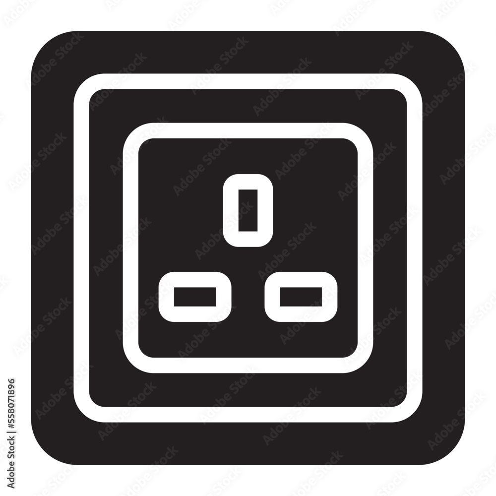 socket glyph icon socket glyph icon