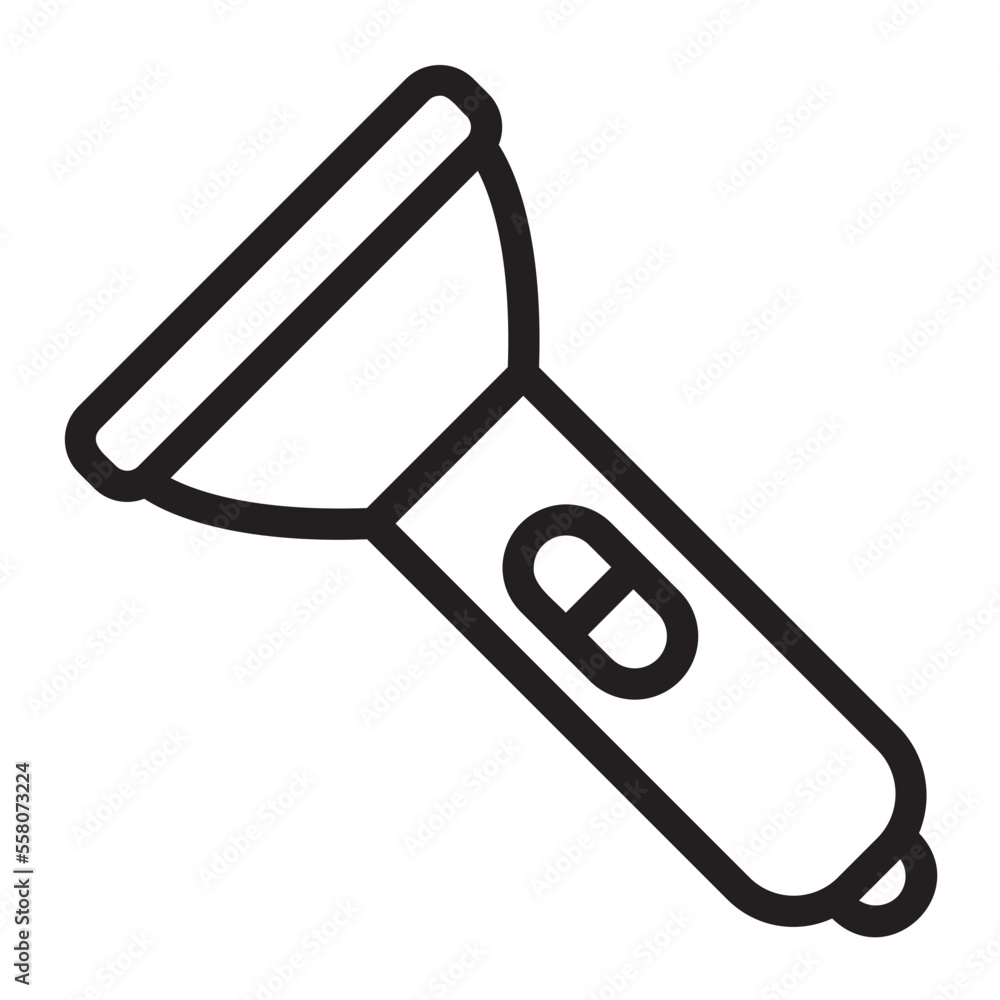 flashlight line icon flashlight line icon