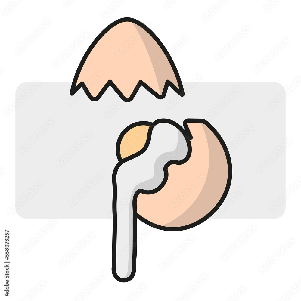 broken egg cartoon icon. Vector illustration. Stock image. broken egg cartoon icon. Vector illustration. Stock image.