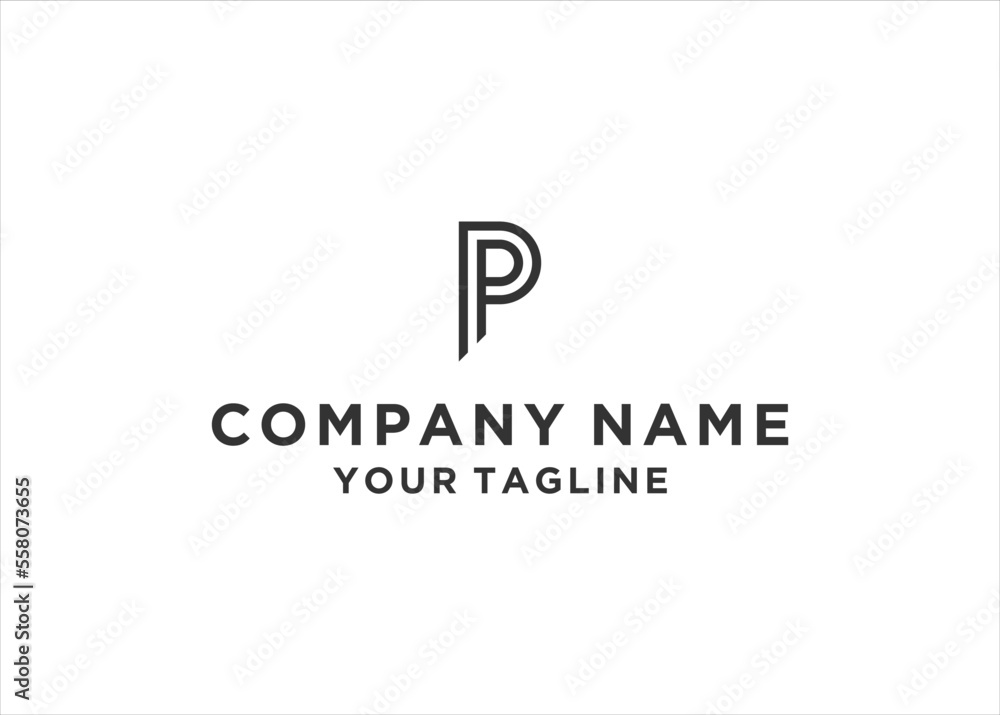 letter p design modern inspiration template letter p design modern inspiration template