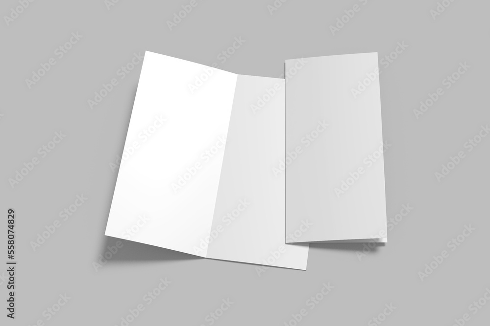 DL Bifold Brochure Blank Mockup DL Bifold Brochure Blank Mockup