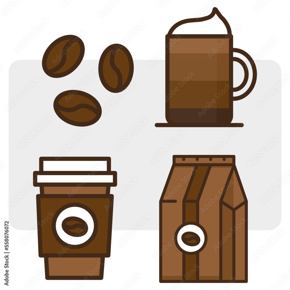 Cartoon coffee cup in sketch style. Vector illustration. stock image. Cartoon coffee cup in sketch style. Vector illustration. stock image.