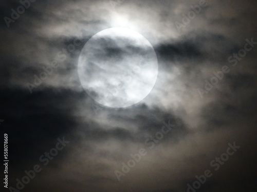 moon and clouds