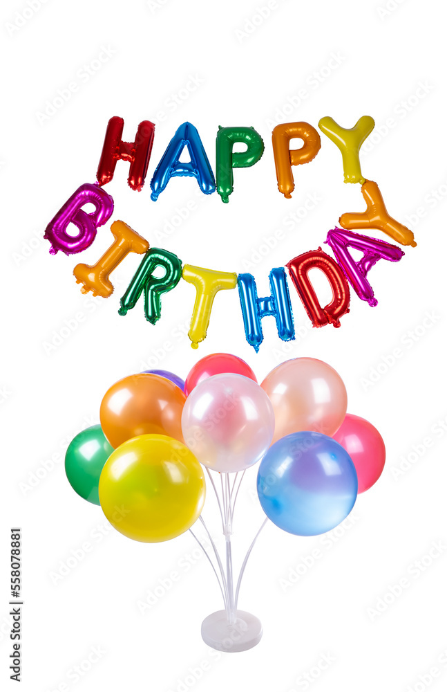 birthday balloons isolated birthday balloons isolated