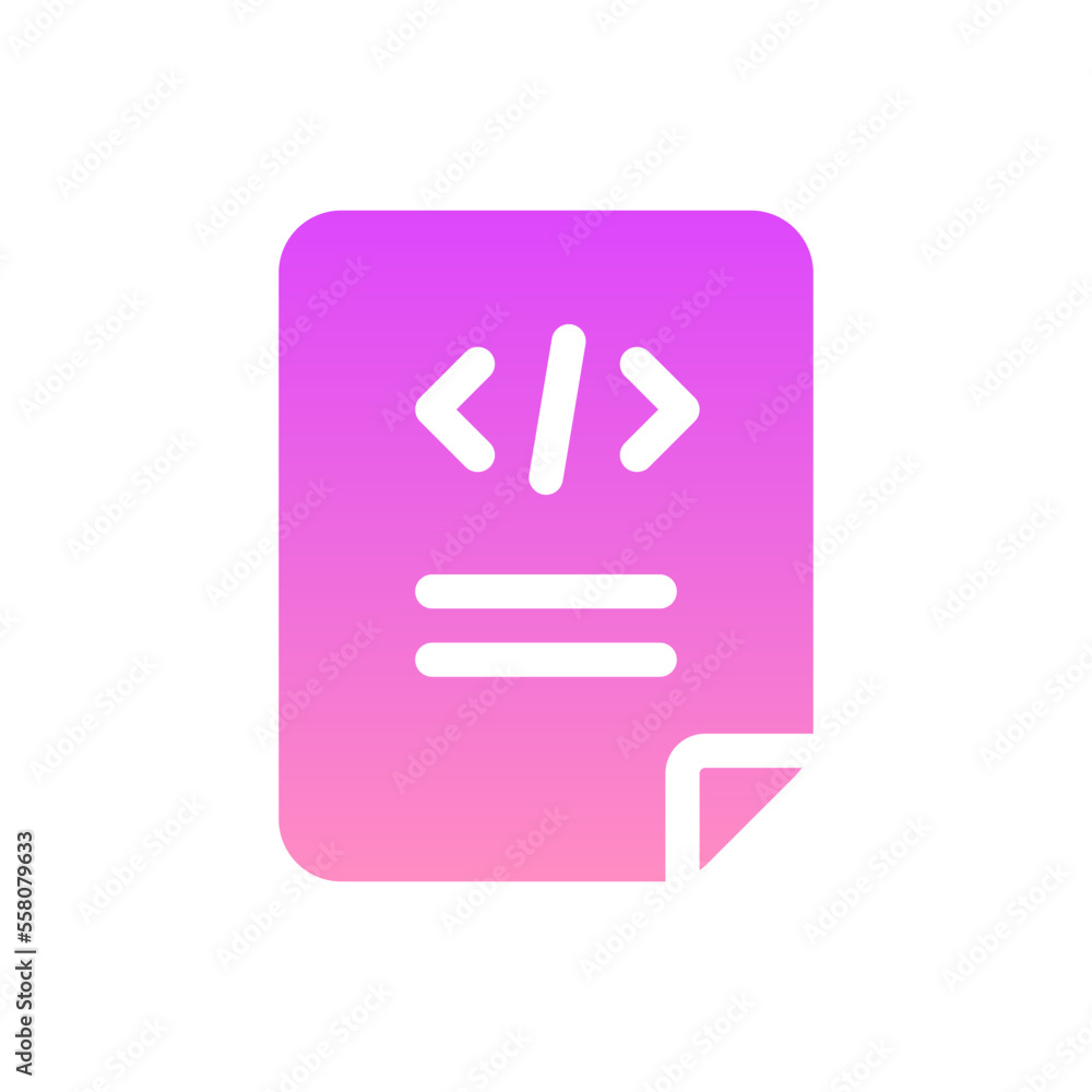 code flat gradient icon code flat gradient icon