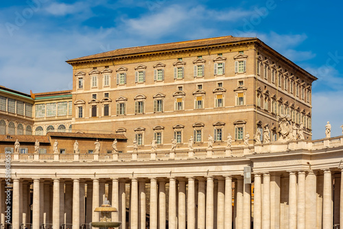 Apostolic palace (official residence of reigning pope) in Vatican
