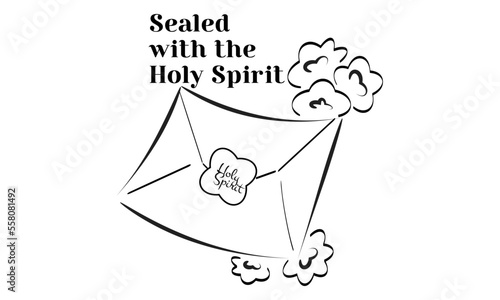 Scripture Illustration. The message of the Gospel of Jesus Christ. Bible lesson for kids. 