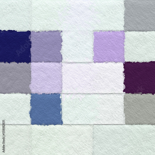 Colorful abstract mosaic with a rough texture background. Colored square pattern background. Picture for creative wallpaper or design art work. Backdrop have copy space for text.