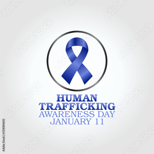 vector graphic of human trafficking awareness day good for human trafficking awareness day celebration. flat design. flyer design.flat illustration.