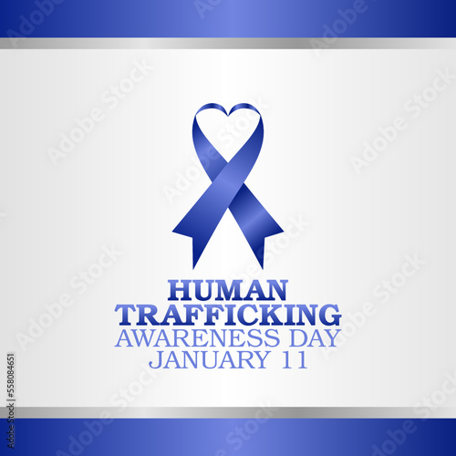 vector graphic of human trafficking awareness day good for human trafficking awareness day celebration. flat design. flyer design.flat illustration.
