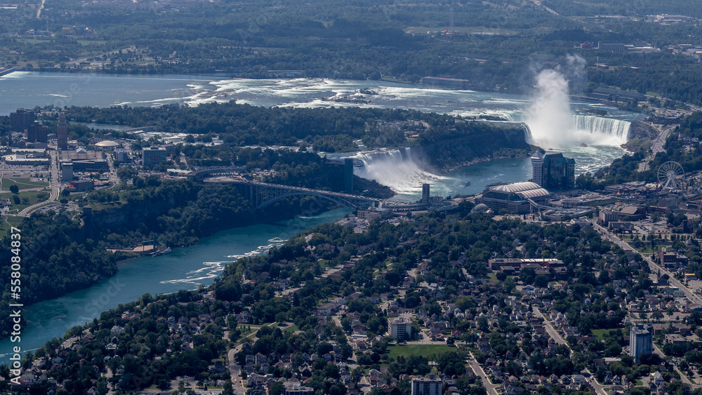 View of Niagra, Ontario, Canada from the air