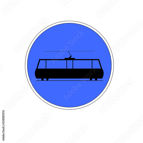 Panneau routier français: Voie réservée aux tramways