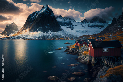 Views from around the Lofoten Islands in Norway фототапет