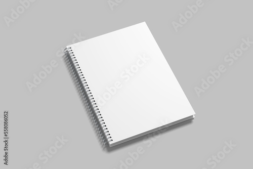 A5 Spiral Notebook Mockup
