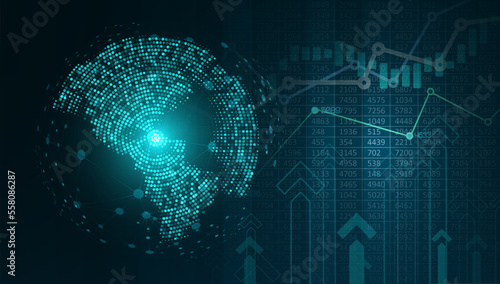 Abstract global technology background.