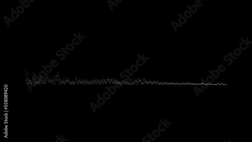 Animated sound wave spectrum photo