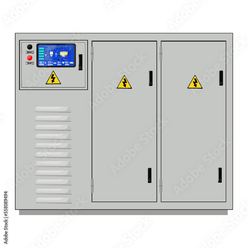 Control Panel. Production control panel and control of computer devices. Touchpad. Vector graphics