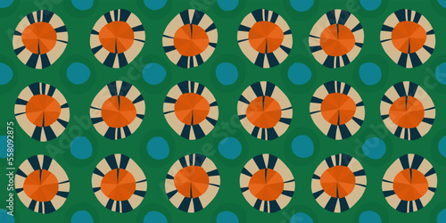 Geometric trendy abstract print. Modern vector template for design. Ethnic style.