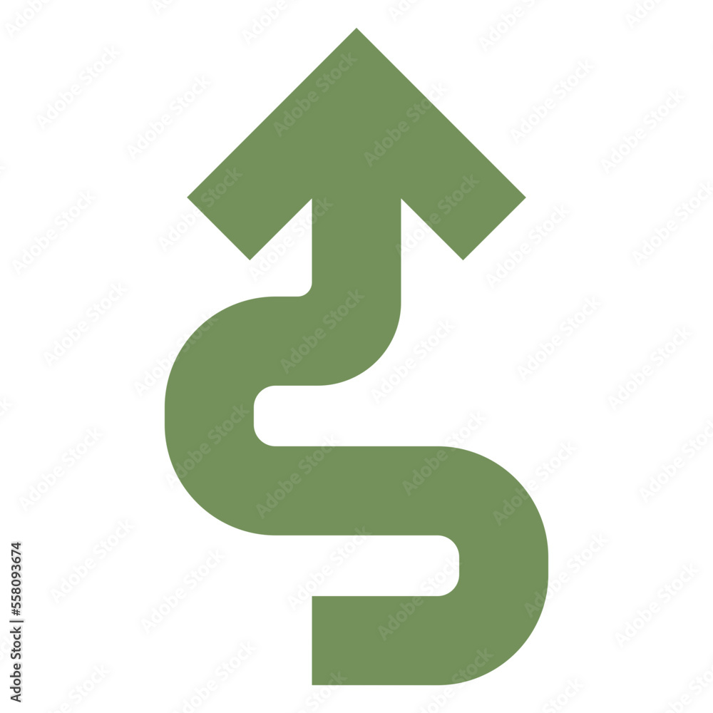 up wave green arrow icon up wave green arrow icon