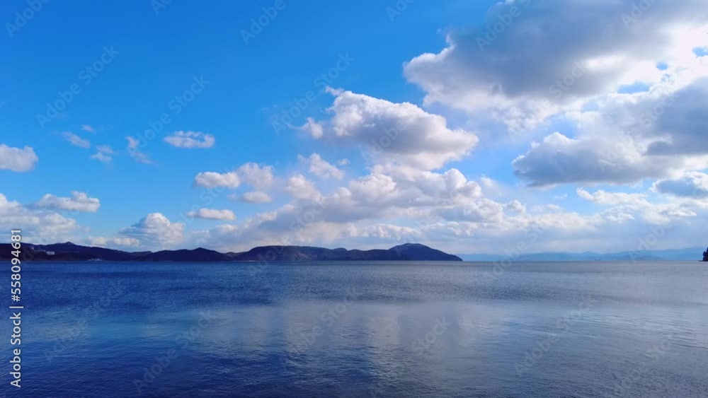 小豆島の海岸から見る瀬戸内海 小豆島の海岸から見る瀬戸内海