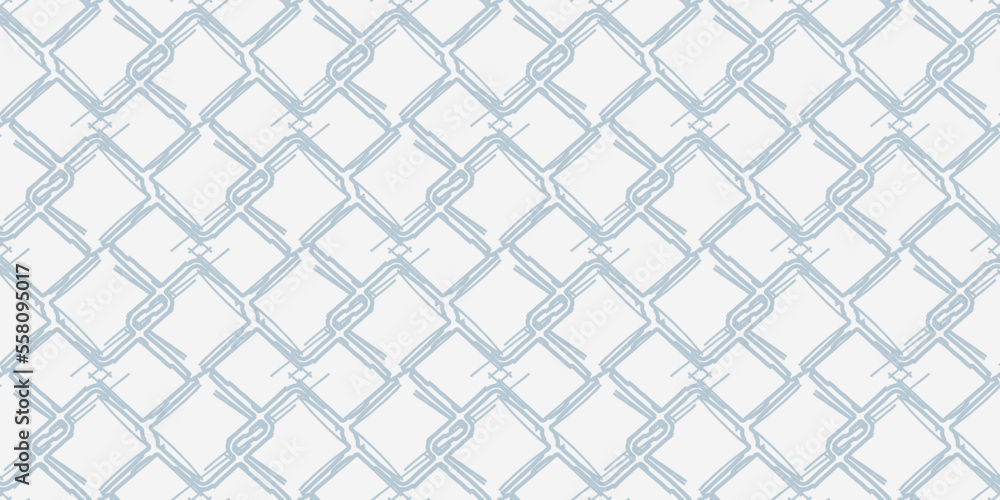 The grid drawn with a light blue felt-tip pen. Vector seamless print for various surfaces. Stylish print for textiles, pillows, notebooks, cups, wallpapers, packaging, digital backgrounds. The grid drawn with a light blue felt-tip pen. Vector seamless print for various surfaces. Stylish print for textiles, pillows, notebooks, cups, wallpapers, packaging, digital backgrounds.