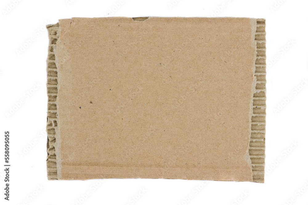 Cardboard ripped edge isolated white background. cardboard paper texture Cardboard ripped edge isolated white background. cardboard paper texture