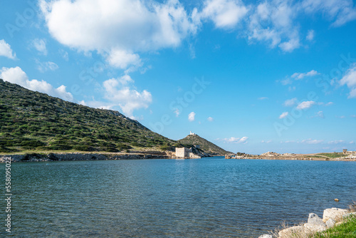 Amazing views from Knidos, which was a Greek city in ancient Caria in Asia Minor, Turkey, situated on the Datça peninsula, now known as Gulf of Gökova.