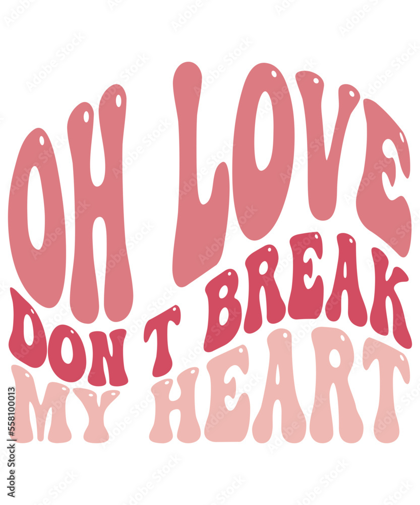 Retro Valentine's Day SVG Design Retro Valentine's Day SVG Design