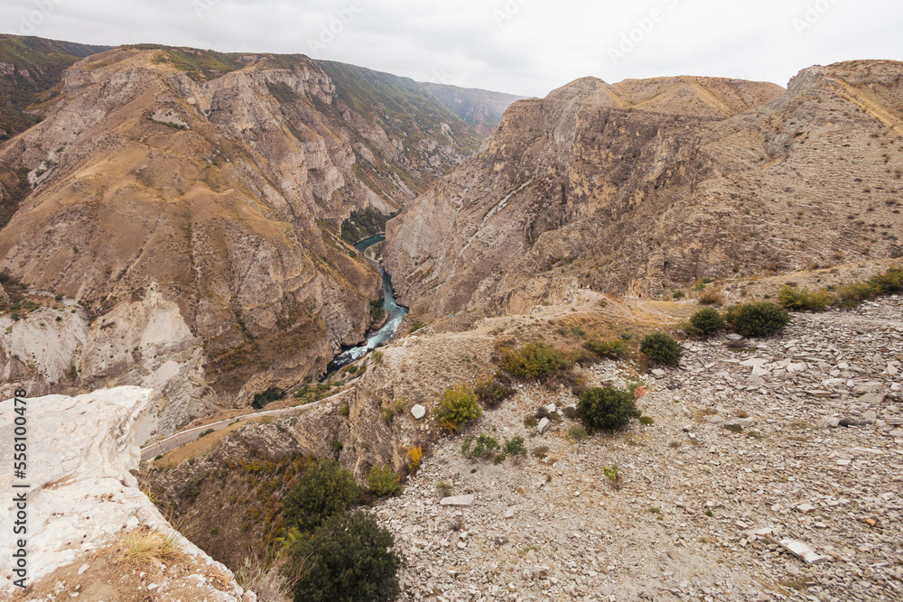 Sulak canyon. One of the deepest canyons in the world and the deepest in Europe.