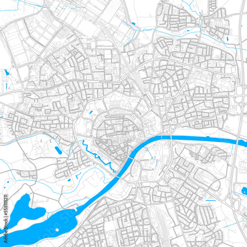 Ingolstadt, Germany high resolution vector map