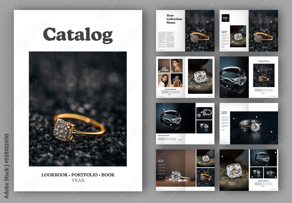 Catalog Portfolio Layout Stock Template Adobe Stock