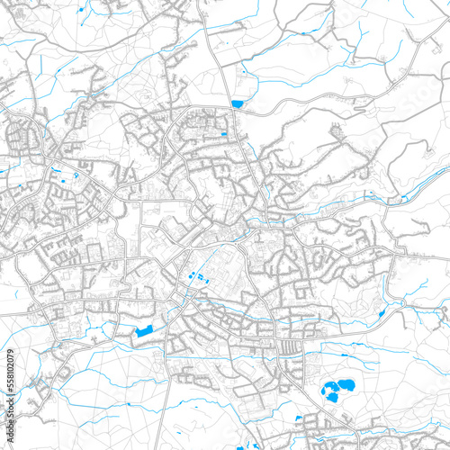 BergischGladbach  Germany high resolution vector map