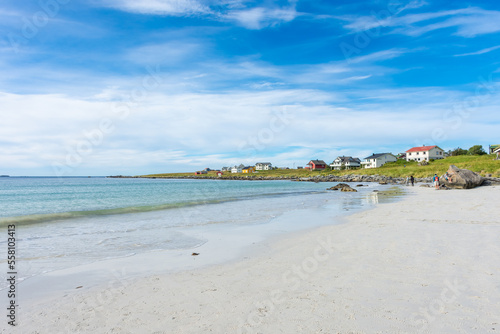 Ramberg Beach in the Lofoten Islands   Norway