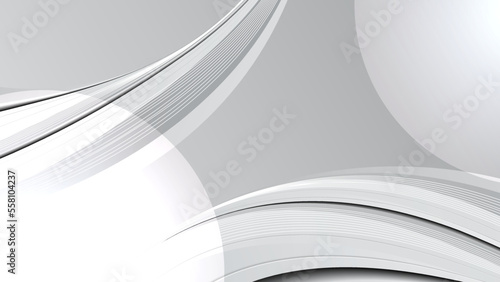 Abstract white and grey on light silver background modern design. Vector illustration