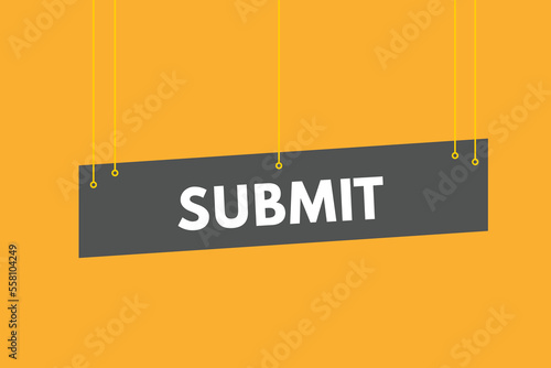 submit text Button. submit Sign Icon Label Sticker Web Buttons
