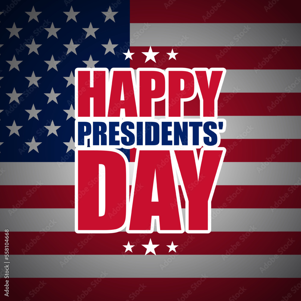 vector illustration for happy  president day